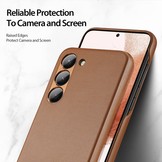 Samsung Galaxy S23 Grid Serie Back cover hoes - Bruin