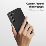 Samsung Galaxy S23 Plus Grid Serie Back cover hoes - Zwart