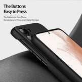 Samsung Galaxy S23 Plus Grid Serie Back cover hoes - Zwart