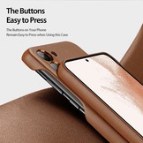 Samsung Galaxy S23 Plus Grid Serie Back cover hoes - Bruin