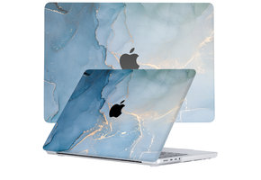 Lunso MacBook Pro 14 inch (2021-2024) cover hoes - case - Aciano Azul