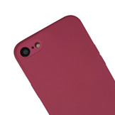 iPhone SE 2022, iPhone SE 2020, iPhone 8, iPhone 7 en iPhone 6(s) Telefoonhoes met koord + Kralenketting - Rood