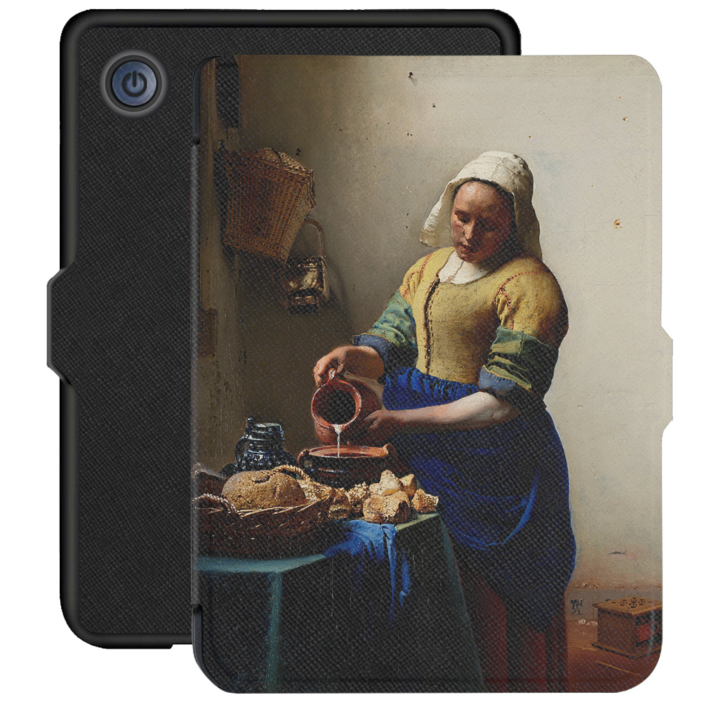 Kobo Clara 2E hoes (6 inch) Vegan Saffiano leren sleep cover - Vermeer Melkmeisje