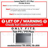 2 stuks beschermfolie voor de Lenovo Tab P11 / P11 Plus