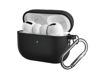 Lunso - AirPods Pro 2 - Softcase hoes - Zwart
