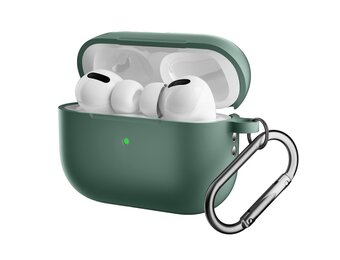 Lunso - AirPods Pro 2 - Softcase hoes - Army Groen