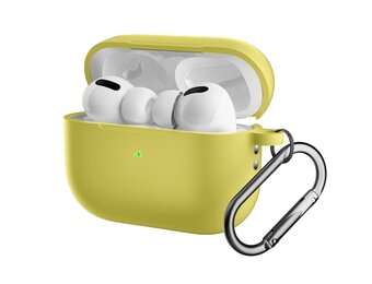 Lunso - AirPods Pro 2 - Softcase hoes - Geel