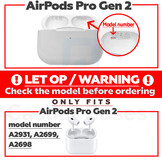 AirPods Pro 2 softcase hoes hoes - Zwart