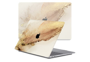 Lunso MacBook Air 13 inch M1 (2020) cover hoes - case - Sweet Caramel