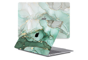 Lunso MacBook Air 13 inch M1 (2020) cover hoes - case - Green Maeve