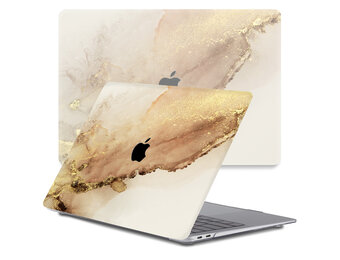 Lunso MacBook Pro 13 inch M1/M2 (2020-2022) cover hoes - case - Sweet Caramel