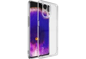 Lunso - Oppo Find X5 - TPU Backcover hoes  - Transparant