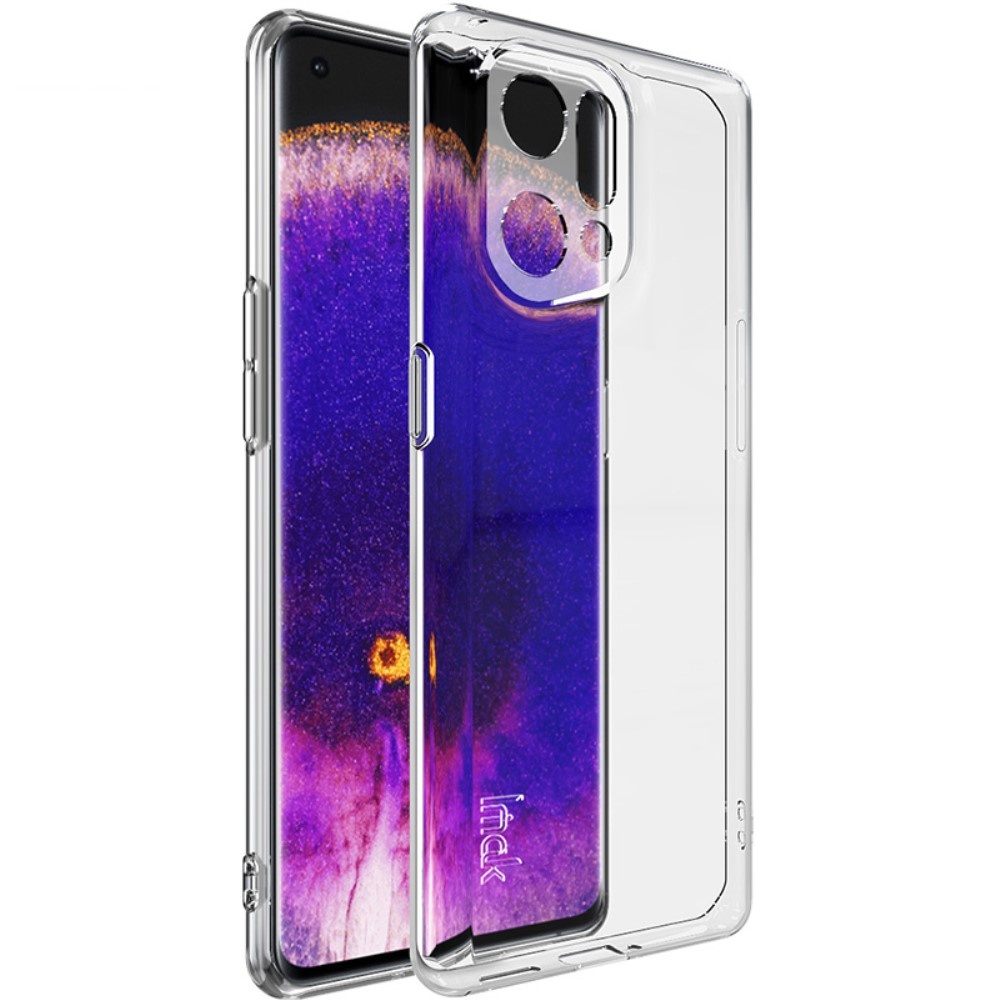 Lunso - Oppo Find X5 - TPU Backcover hoes - Transparant