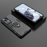 Xiaomi 12T Pro Armor backcover hoes met ringhouder - Zwart