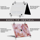 MacBook Pro 14 inch (2021-2024) case hoes - Marble Finley = Model A2442 / A2779 / A2918 / A2992 / A3112 / A3185 / A3401
