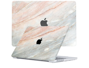 Lunso MacBook Pro 14 inch (2021-2024) cover hoes - case - Marble Aiden