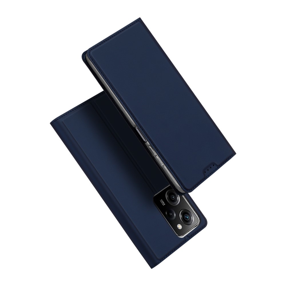 Xiaomi Poco X5 Pro Slim Bookcase hoesje - Donkerblauw