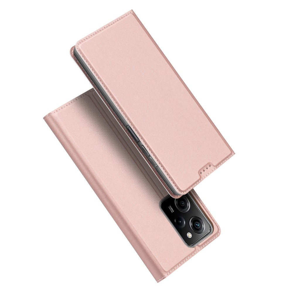 Xiaomi Poco X5 Pro Slim Bookcase hoesje - Rose Goud