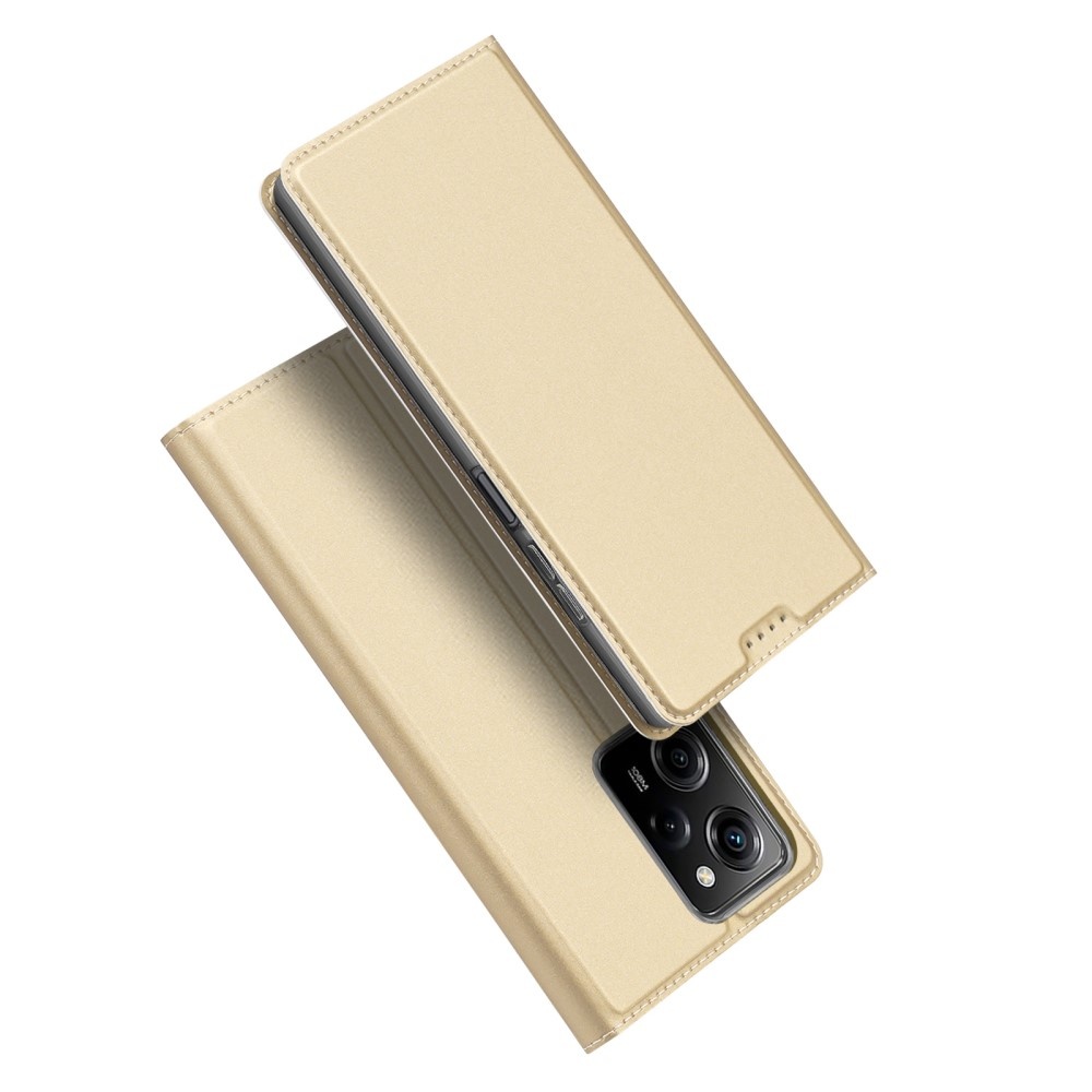 Xiaomi Poco X5 Pro Slim Bookcase hoesje - Goud