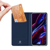 Xiaomi Poco X5 Slim Bookcase hoesje - Donkerblauw