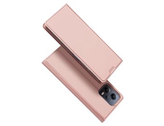 Dux Ducis - Xiaomi Poco X5 - Slim bookcase hoesje - Rose Goud