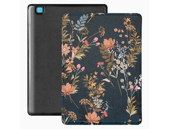 Lunso - Kobo Aura Edition 2 hoes (6 inch) - Vegan Saffiano Leren sleep cover - Urban Park