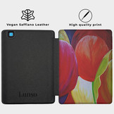 Kobo Aura Edition 2 hoes (6 inch) Vegan Saffiano leren sleep cover - Tulpen