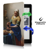 Kobo Aura Edition 2 hoes (6 inch) Vegan Saffiano leren sleep cover - Vermeer Melkmeisje