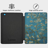 Kobo Aura Edition 2 hoes (6 inch) Vegan Saffiano leren sleep cover - Van Gogh Amandelbloesem
