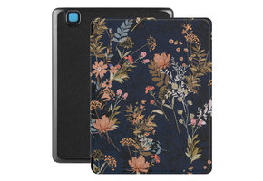 Lunso - Kobo Aura H20 Edition 2 hoes (6.8 inch) - Vegan Saffiano Leren sleep cover - Urban Park