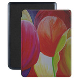 Kobo Nia hoes (6 inch) Vegan Saffiano leren sleep cover - Tulpen