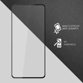 Samsung Galaxy S23 Gehard beschermglas met Zwarte Rand (Screenprotector)