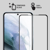 Samsung Galaxy S23 Plus Gehard beschermglas met Zwarte Rand (Screenprotector)