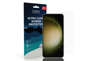Lunso - Samsung Galaxy S23 - Duo Pack (2 stuks) Beschermfolie - Full Cover Screen protector