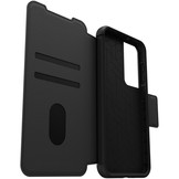 Samsung Galaxy S23 Plus Otterbox Strada Case leren bookcase hoesje - Zwart