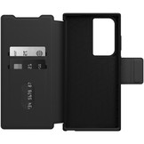 Samsung Galaxy S23 Ultra Otterbox Strada Case leren bookcase hoesje - Zwart