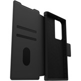Samsung Galaxy S23 Ultra Otterbox Strada Case leren bookcase hoesje - Zwart