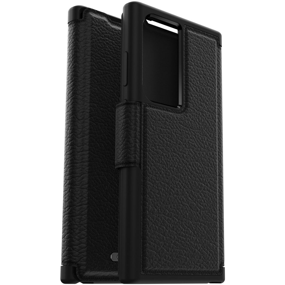 Samsung Galaxy S23 Ultra Otterbox Strada Case leren bookcase hoesje - Zwart