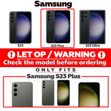 Samsung Galaxy S23 Plus lederen afneembare 2-in-1 bookcase hoes - Cognac
