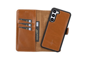 NorthLife - Samsung Galaxy S23 Plus - Lederen Afneembare 2-in-1 bookcase hoes - Cognac