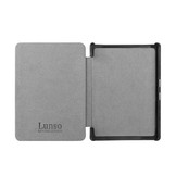 Kobo Aura H2o edition 1 hoes (6.8 inch) Lederen sleep cover - Zwart