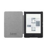 Kobo Aura H2o edition 1 hoes (6.8 inch) Lederen sleep cover - Zwart