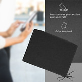 Kobo Aura H2o Edition 1 hoes (6.8 inch) Vegan Saffiano leren sleep cover - Zwart