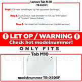 Lenovo Tab M10 Gen 1 Stand flip Bookcase hoes - Donkerblauw