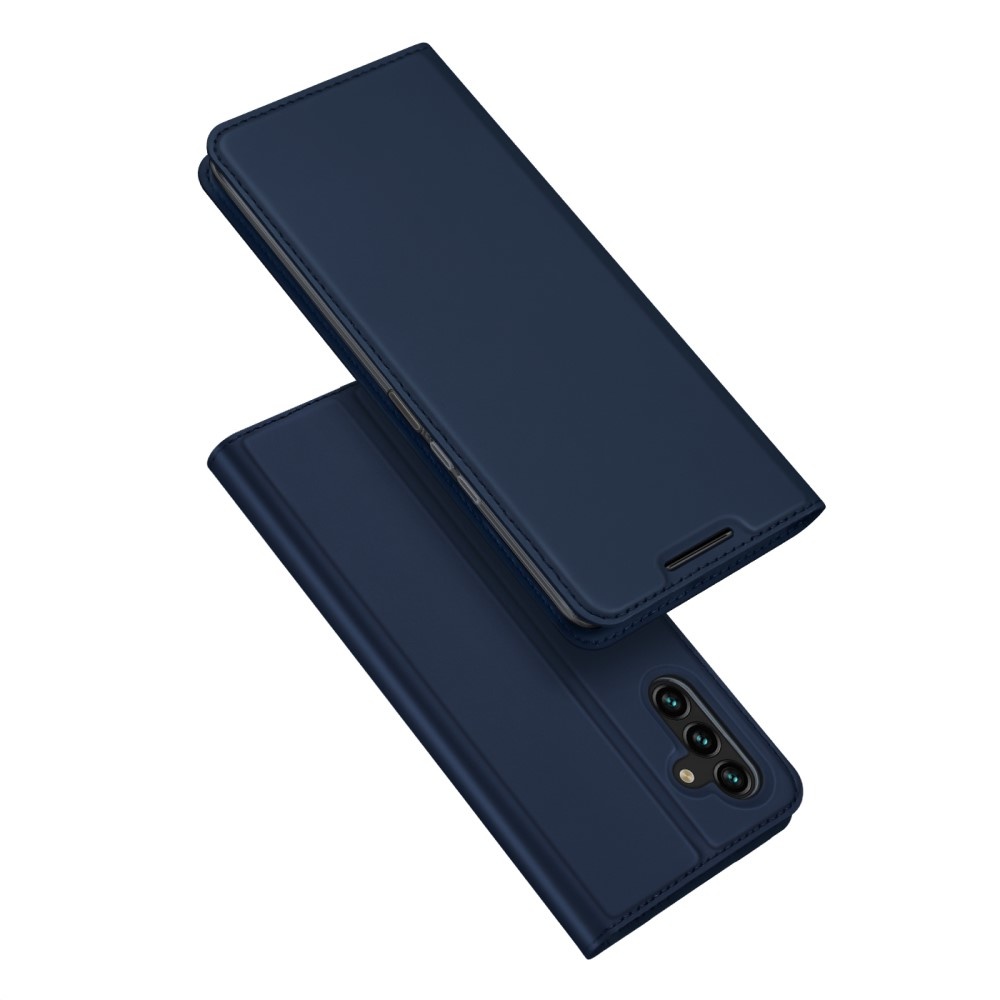 Samsung Galaxy A04s Slim Bookcase hoesje - Donkerblauw