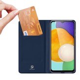 Samsung Galaxy A04s Slim Bookcase hoesje - Donkerblauw