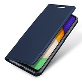 Samsung Galaxy A04s Slim Bookcase hoesje - Donkerblauw