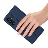 Samsung Galaxy A04s Slim Bookcase hoesje - Donkerblauw