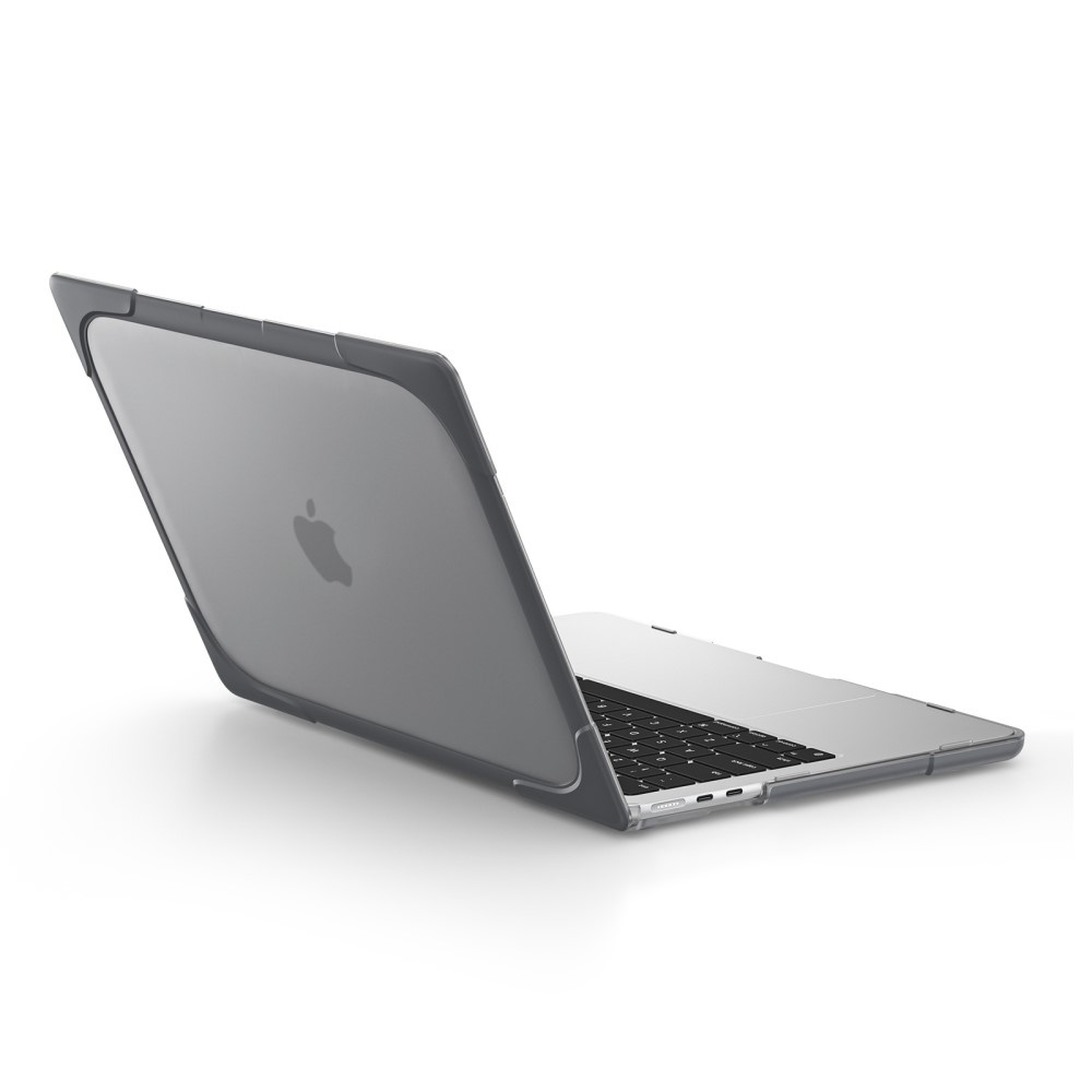 MacBook Air 13 inch (2022-2026) Armor cover hoes met pootjes - Grijs