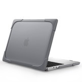 MacBook Air 13 inch (2022-2025) Armor cover hoes met pootjes - Grijs